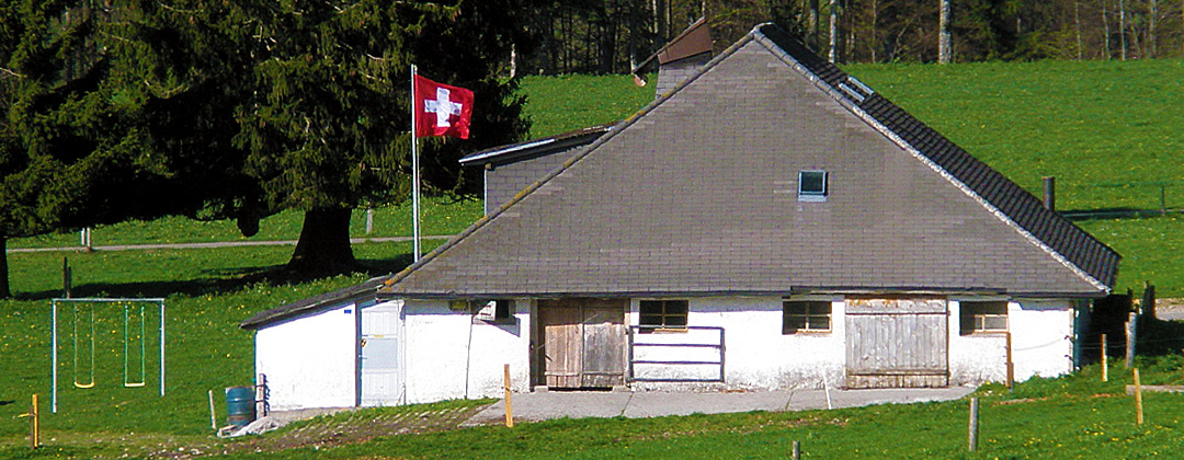 Buvette de montagne Au Creux du feu. Pays de Fribourg en Gruyère